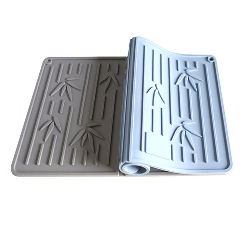 Foldable Drain Mat Kitchen Silicone Dish