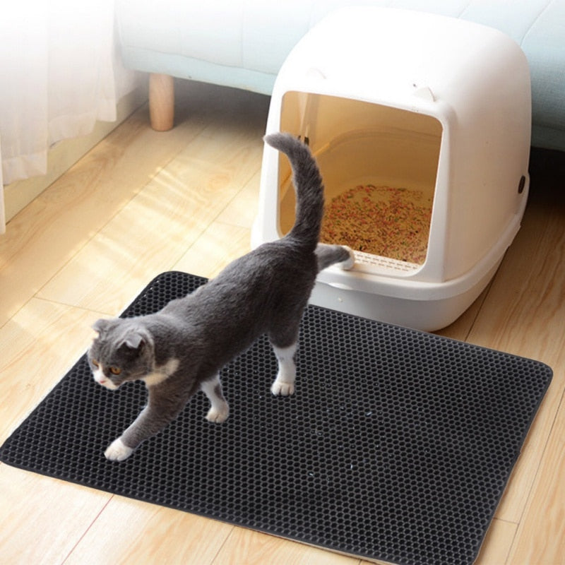 Pet Cat Litter Mat Waterproof EVA Double Layer