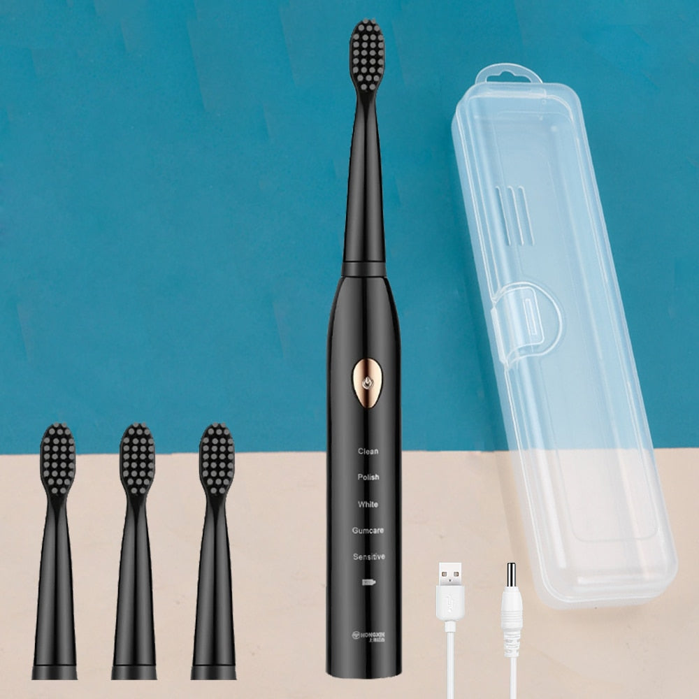 Ultrasonic Sonic Electric Toothbrush Rechargeable