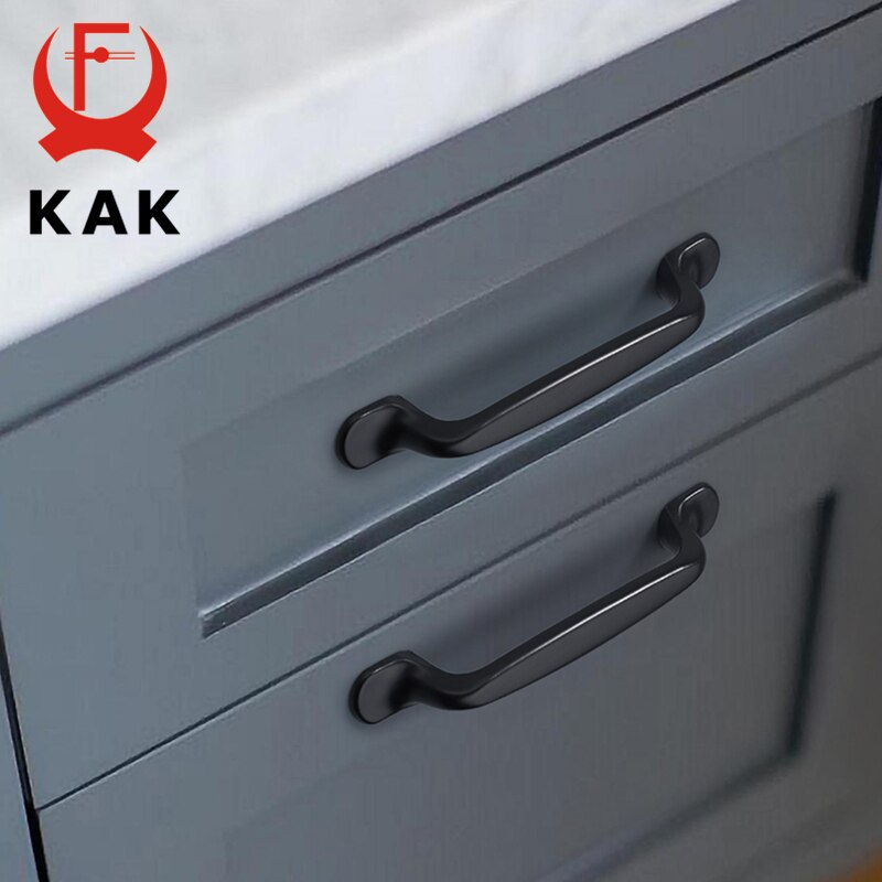 American Style Black Cabinet Handles Solid