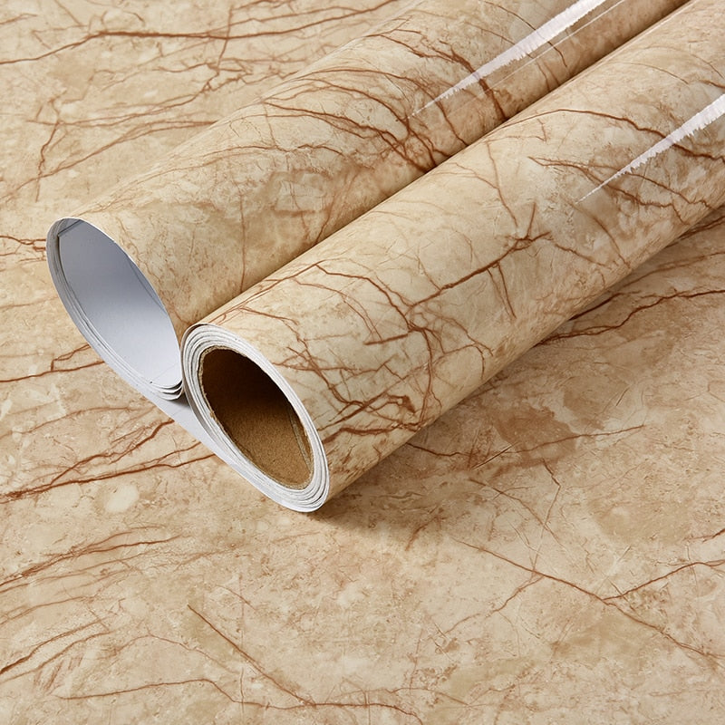 Waterproof Marble Self Adhesive Wallpaper Vinyl Film