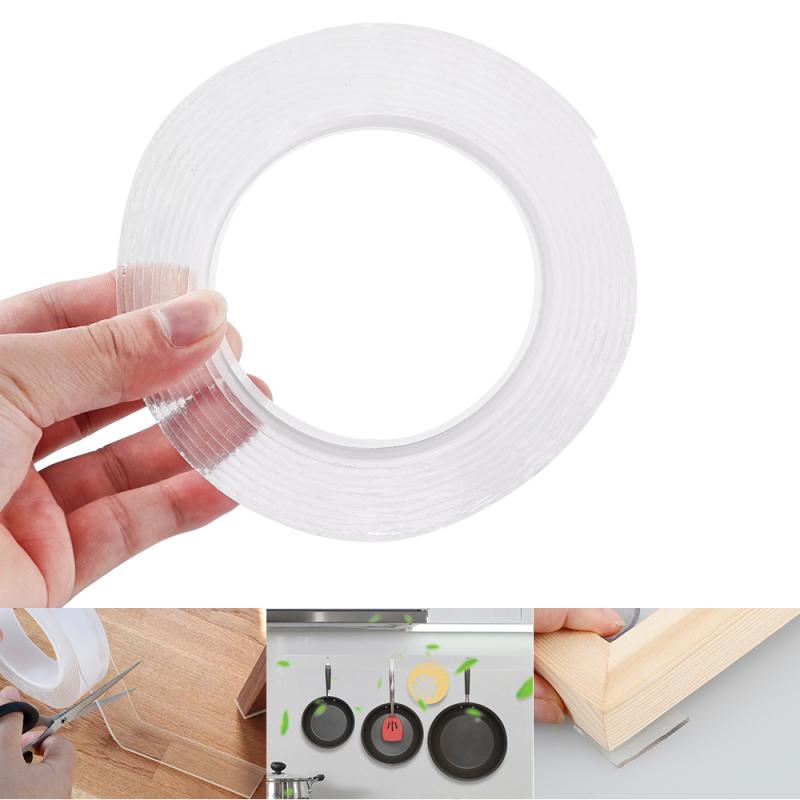 Reusable Double-Sided Adhesive Nano Traceless Tape