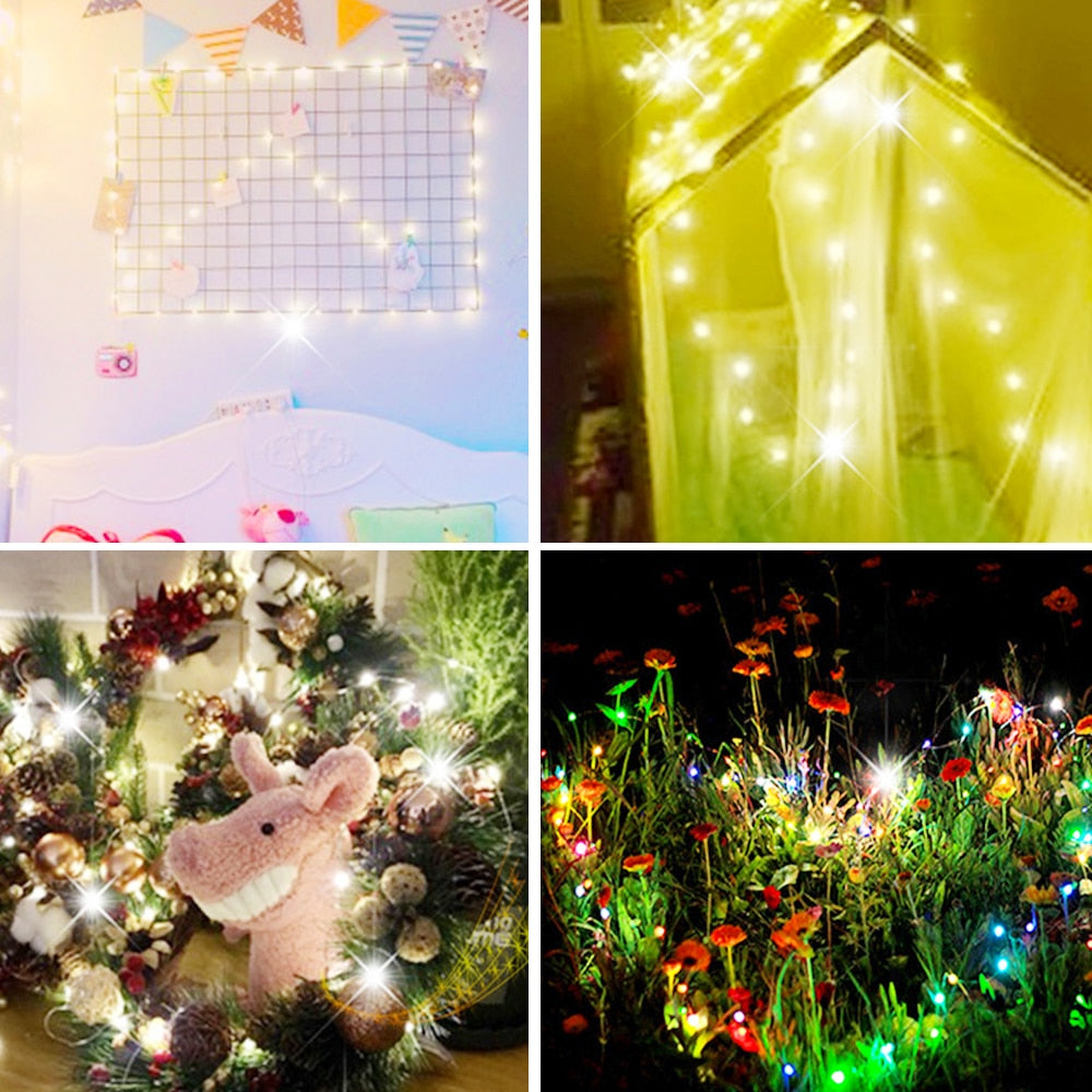 Led Fairy Lights Copper Wire String Lamp Garland