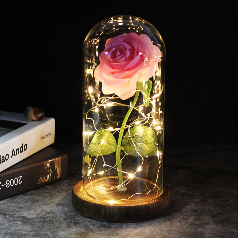 Galaxy Rose Artificial Flowers Beauty and the Beast