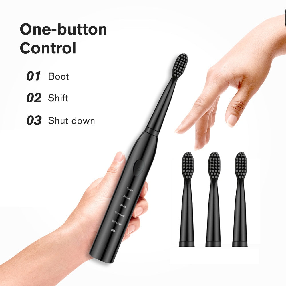 Ultrasonic Sonic Electric Toothbrush Rechargeable