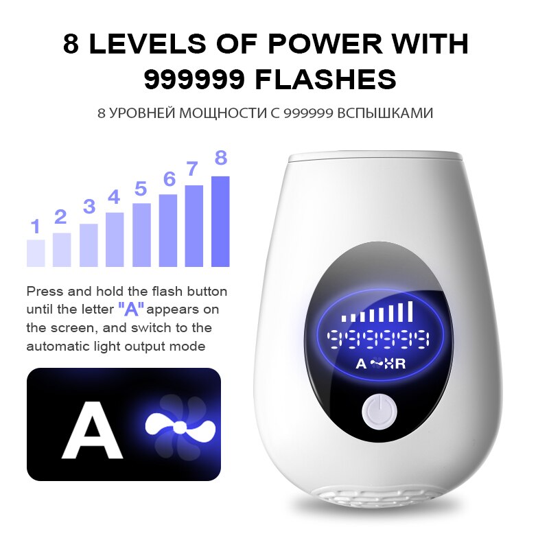 Epilator Painless IPL Photoepilator Hair Removal
