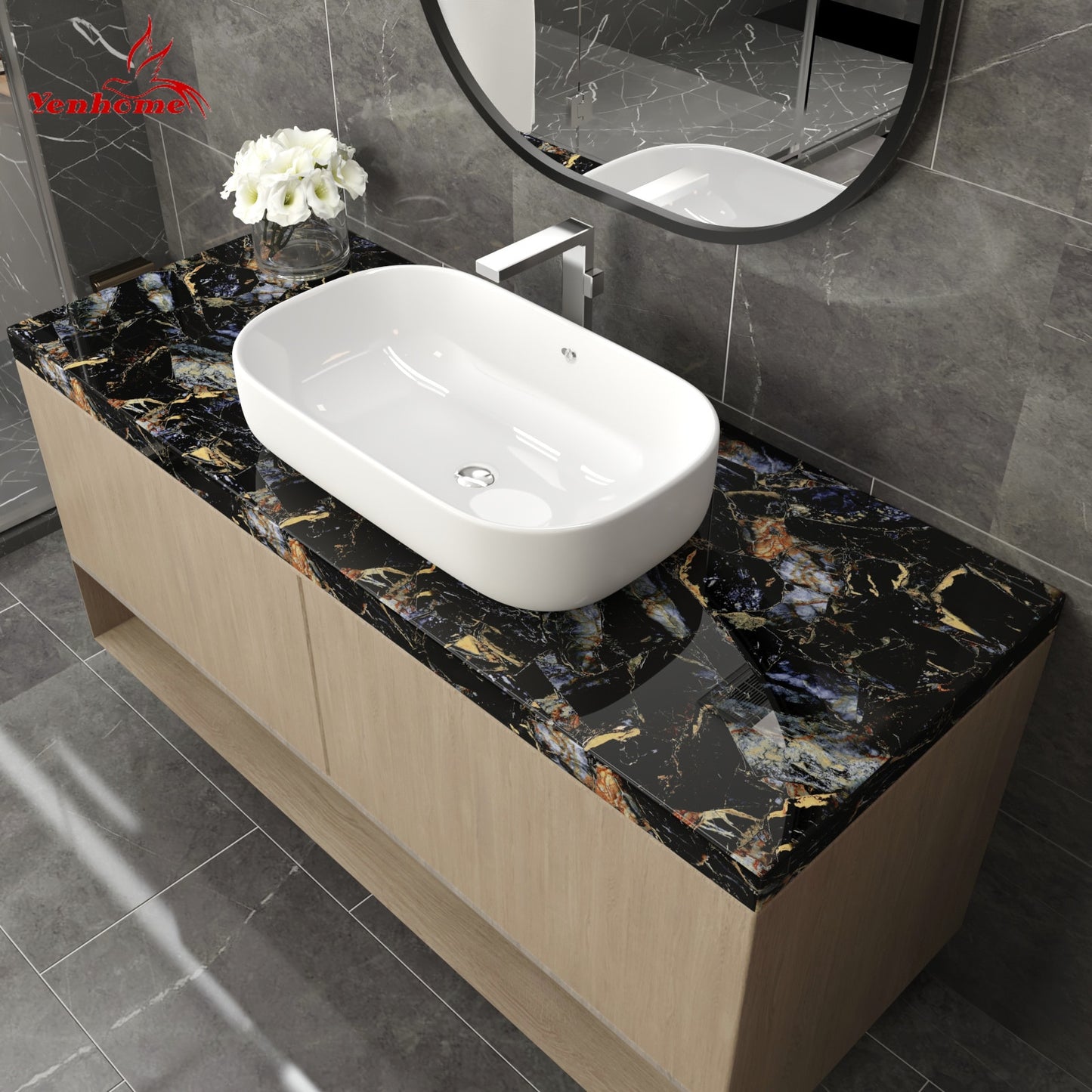 Waterproof Marble Self Adhesive Wallpaper Vinyl Film
