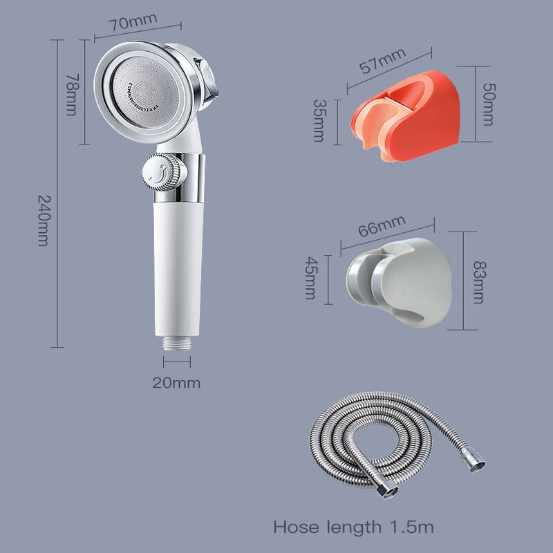 Pressurized Shower Head Adjustable High Pressure
