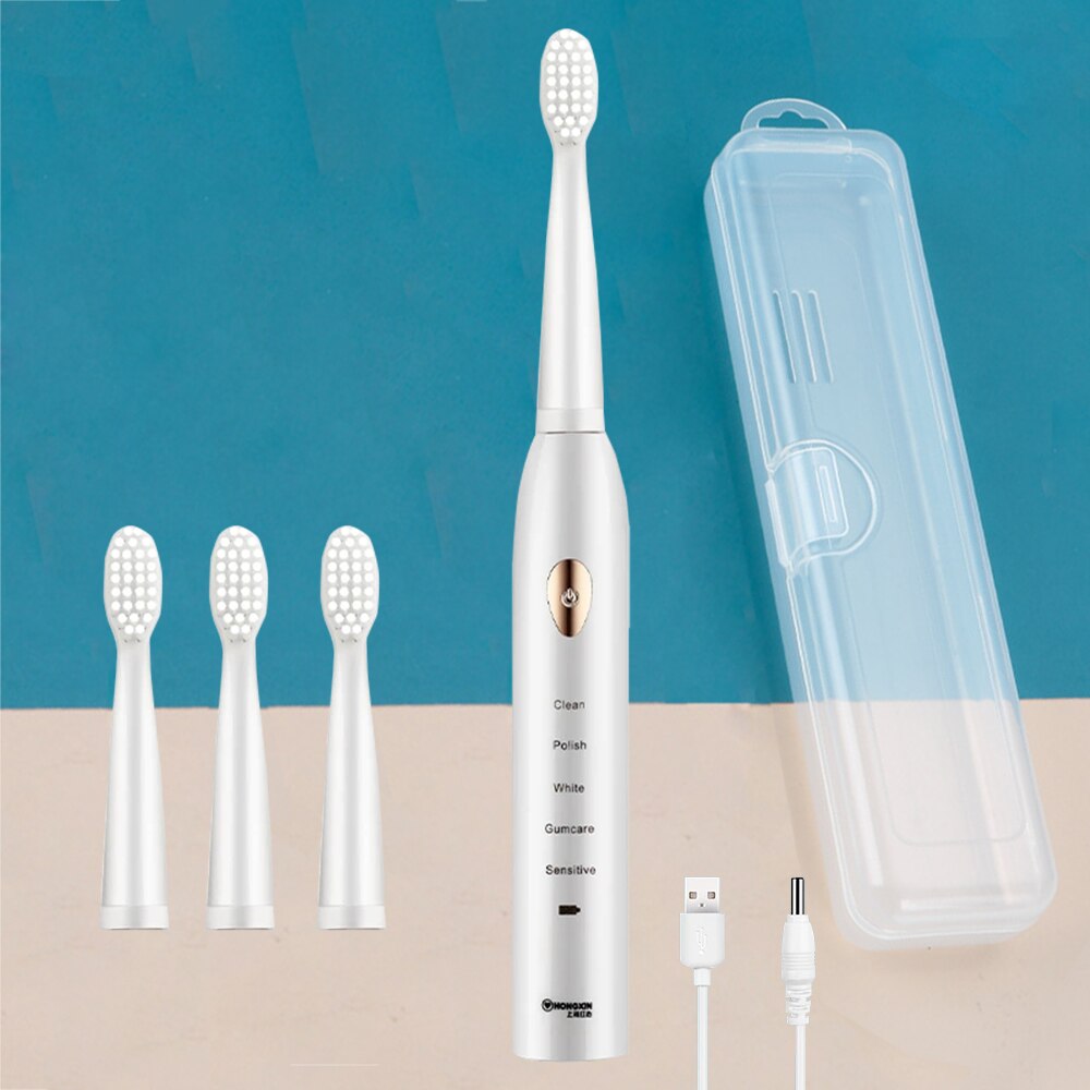 Ultrasonic Sonic Electric Toothbrush Rechargeable