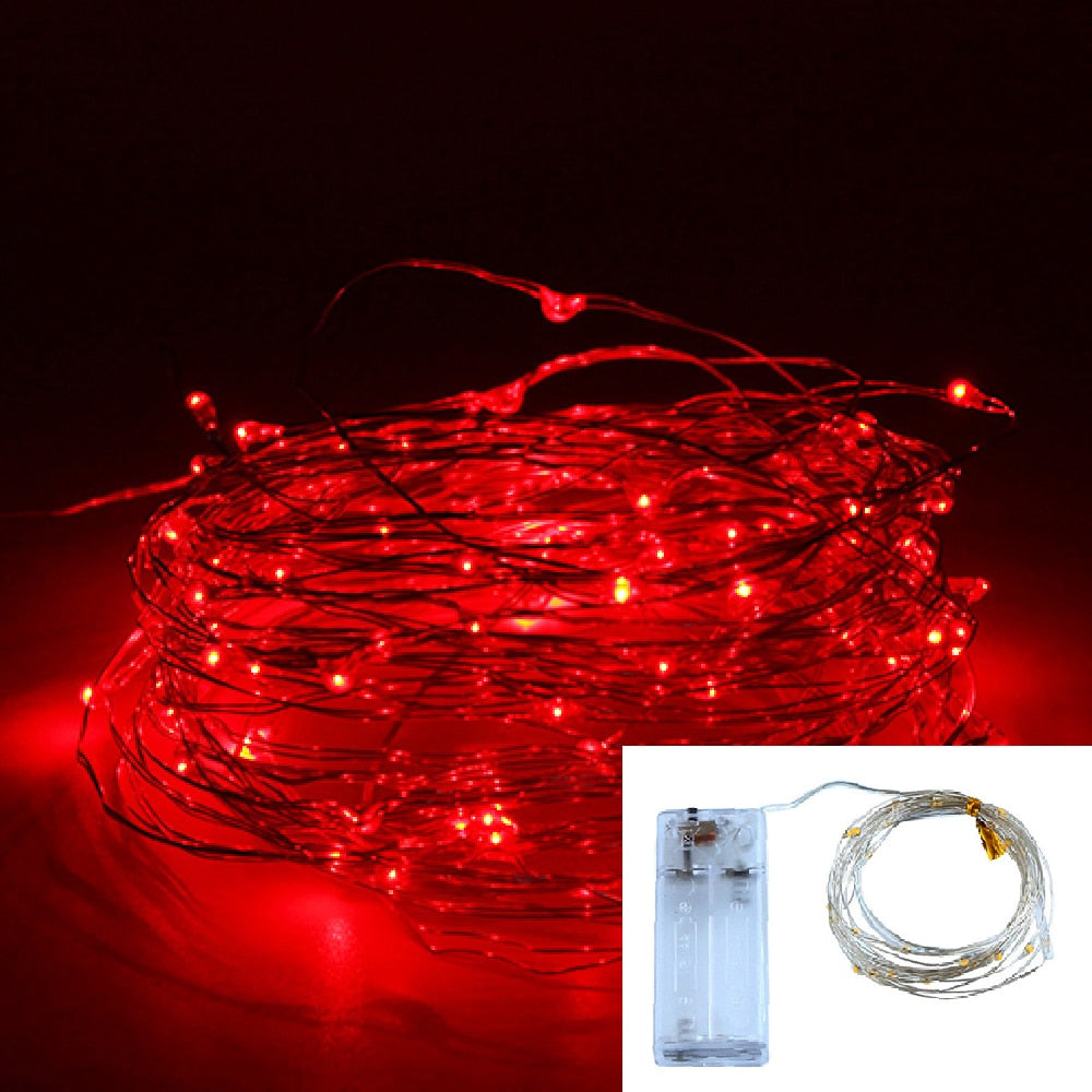 Led Fairy Lights Copper Wire String Lamp Garland