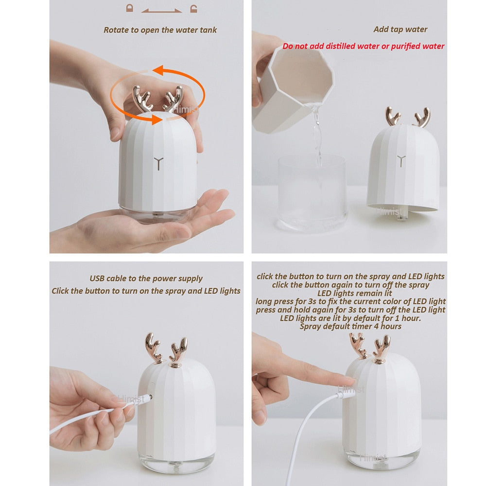 Ultrasonic Air Humidifier Aroma Essential Oil