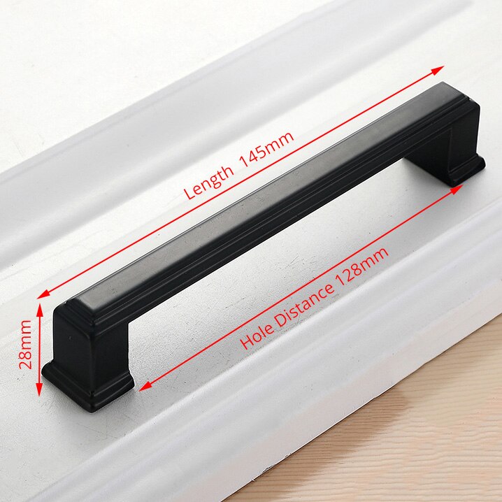American Style Black Cabinet Handles Solid