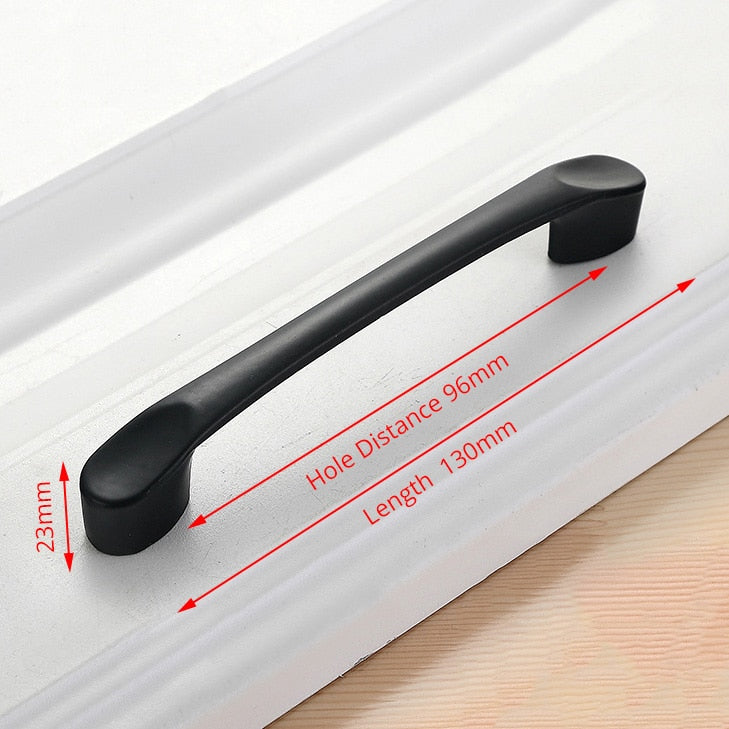 American Style Black Cabinet Handles Solid