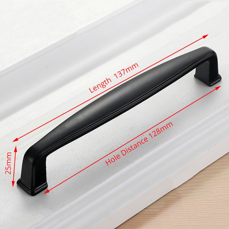 American Style Black Cabinet Handles Solid