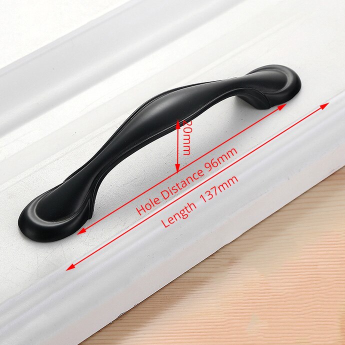 American Style Black Cabinet Handles Solid