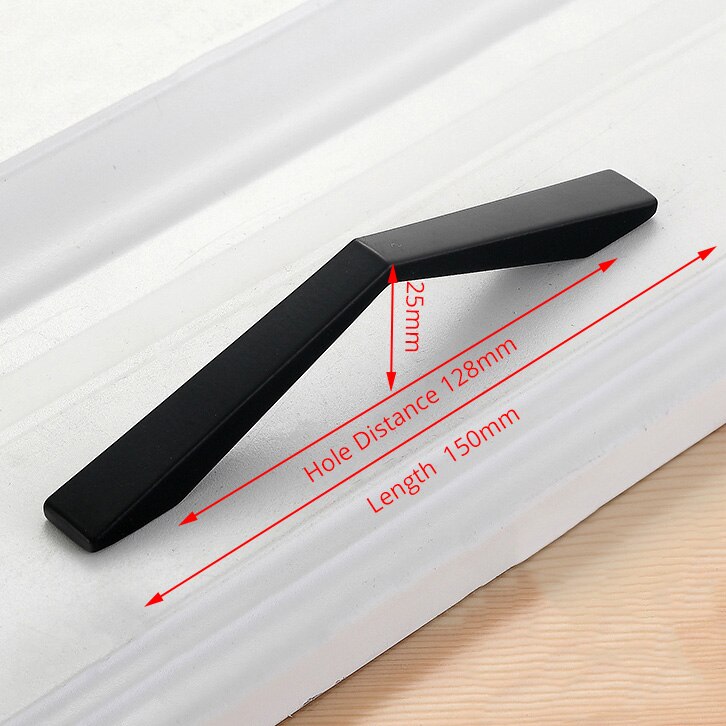 American Style Black Cabinet Handles Solid