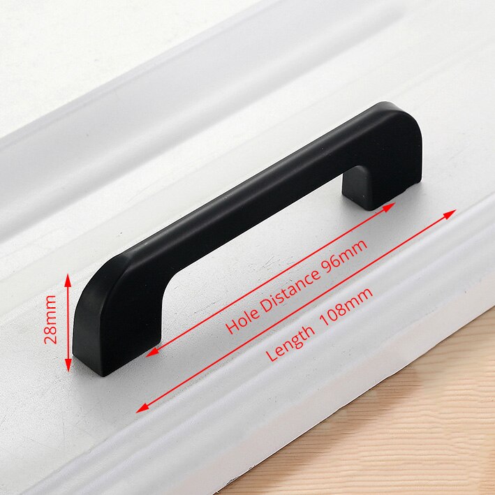 American Style Black Cabinet Handles Solid