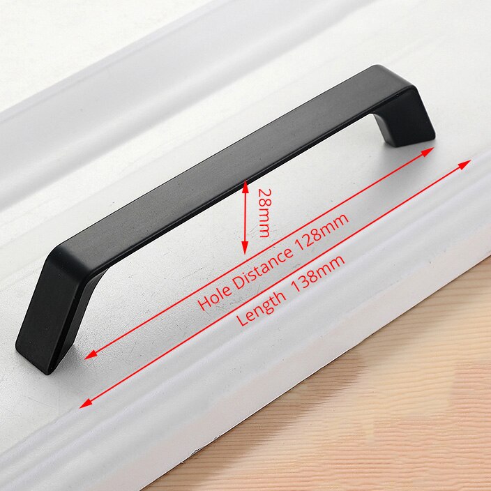 American Style Black Cabinet Handles Solid