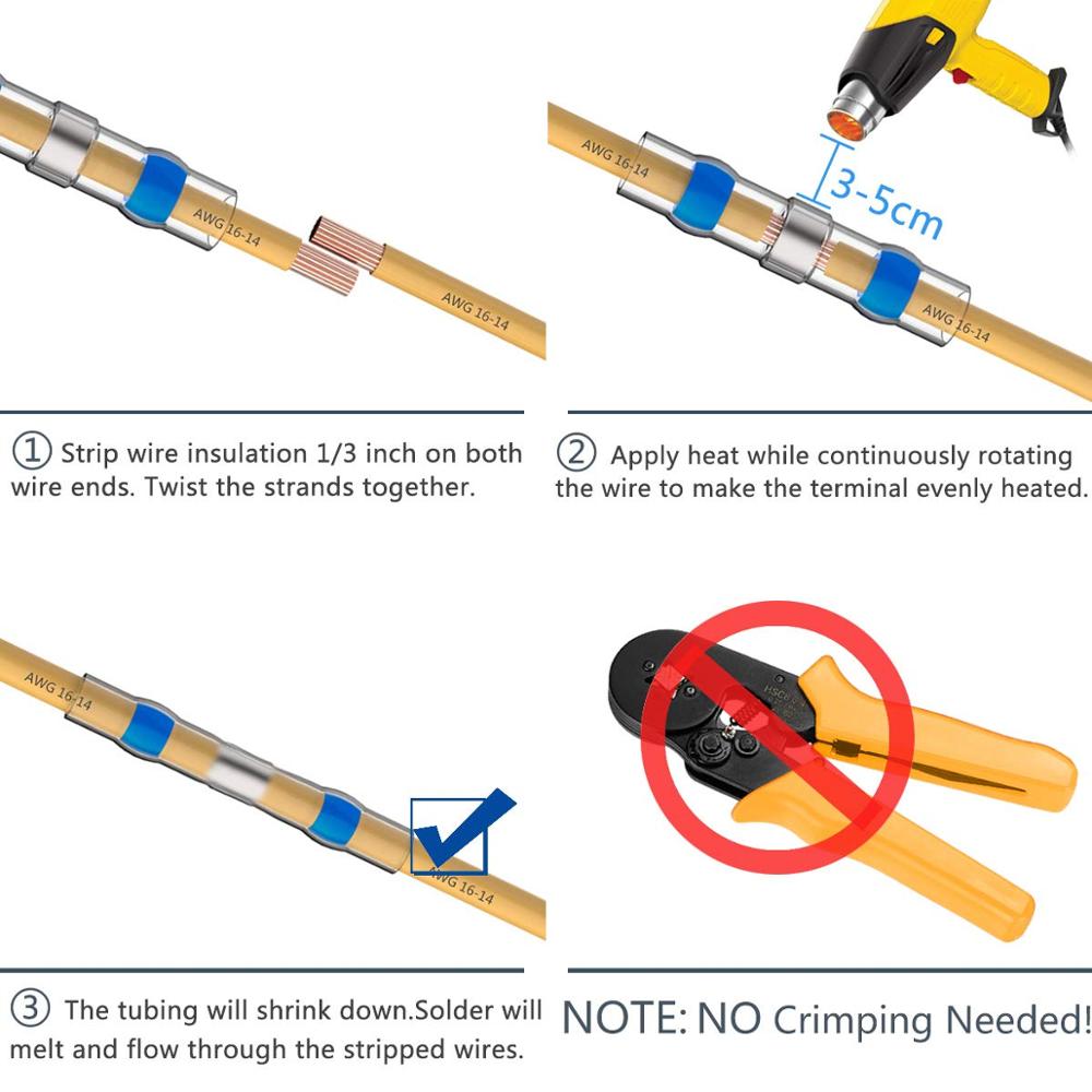 Solder Seal Wire Connectors - Heat Shrink Solder