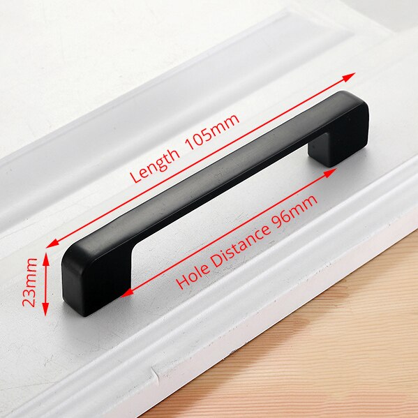 American Style Black Cabinet Handles Solid