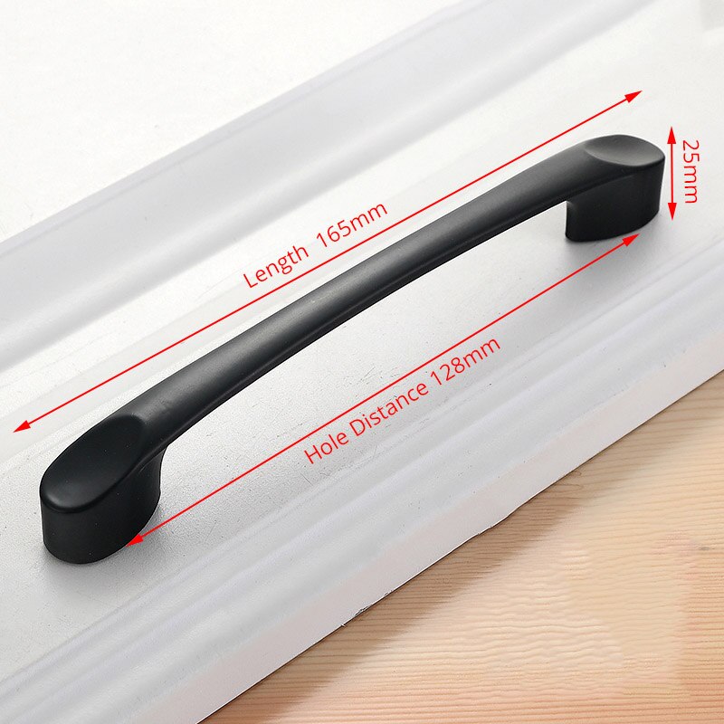 American Style Black Cabinet Handles Solid