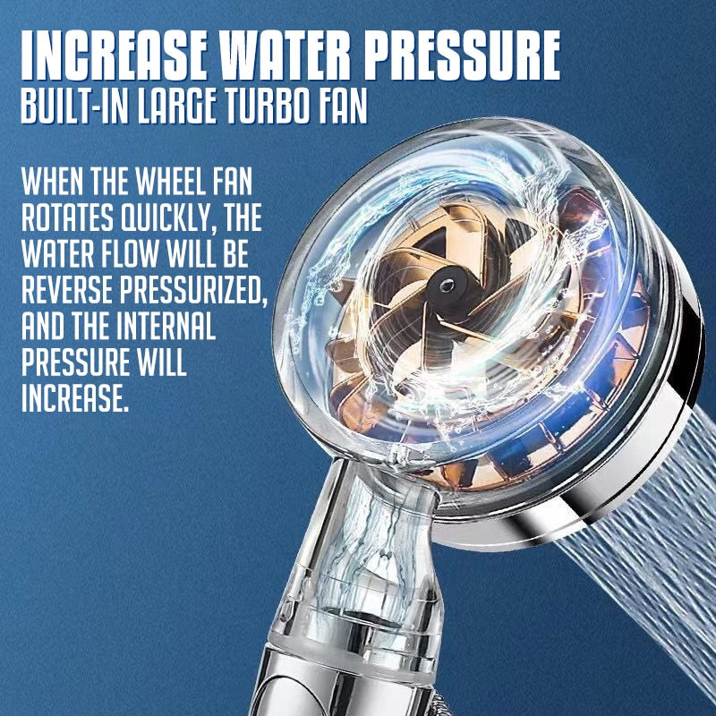 Pressurized Nozzle Turbo Shower Head One-Key