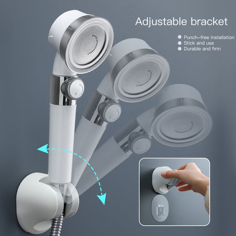 Pressurized Shower Head Adjustable High Pressure