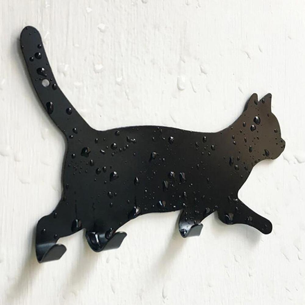 Hot Metal Hook Key Hanger Cat Decorative