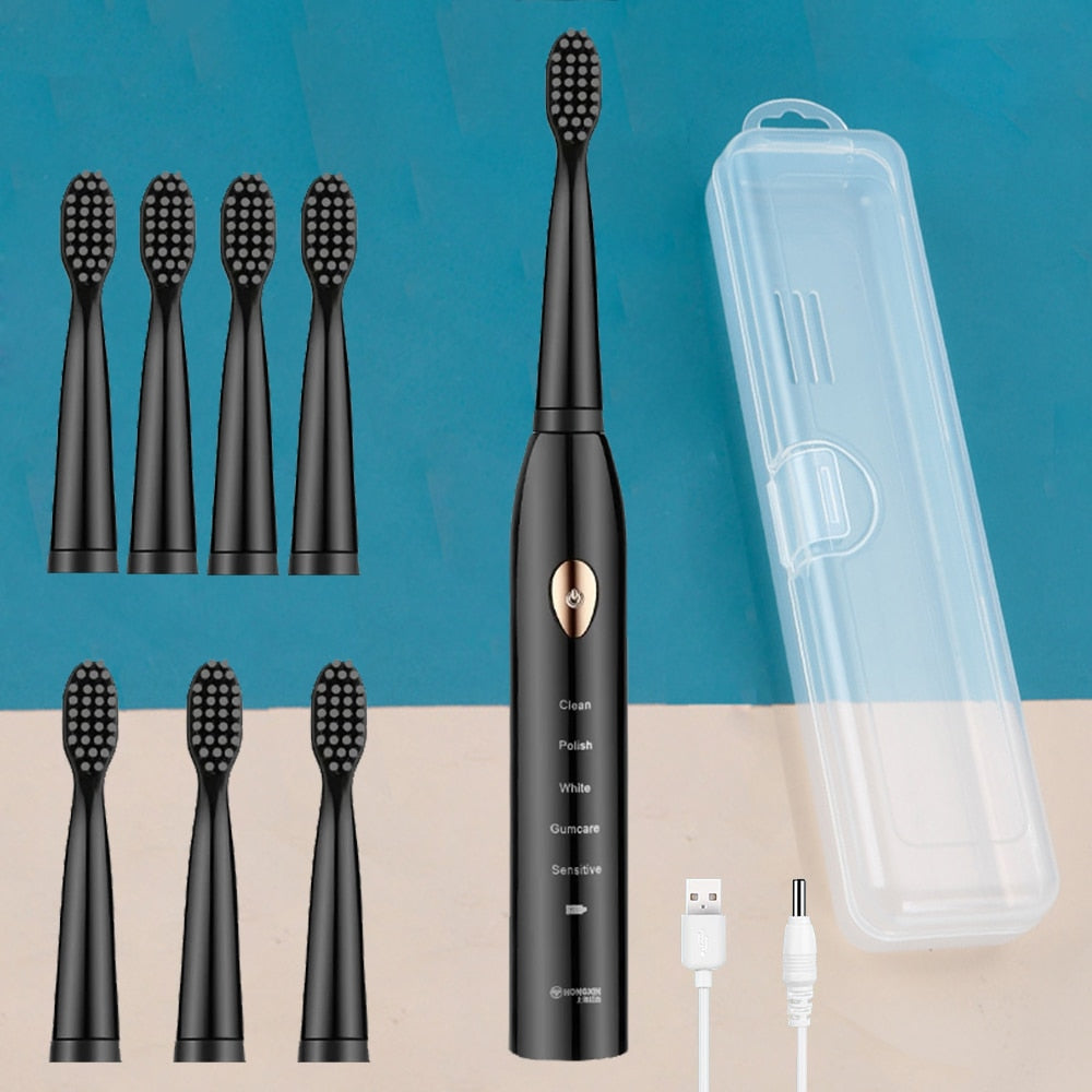 Ultrasonic Sonic Electric Toothbrush Rechargeable