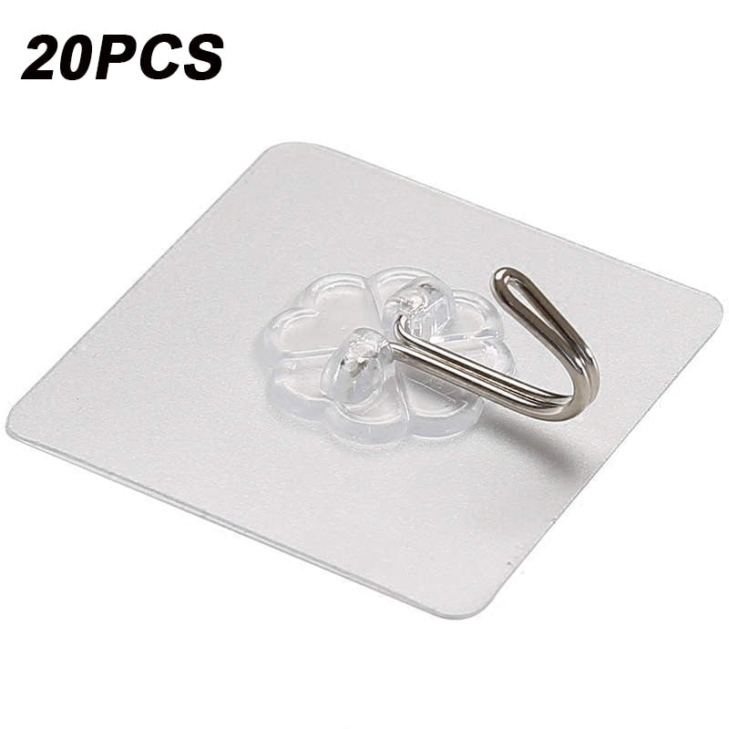Transparent Hooks for Bathroom Self Adhesive