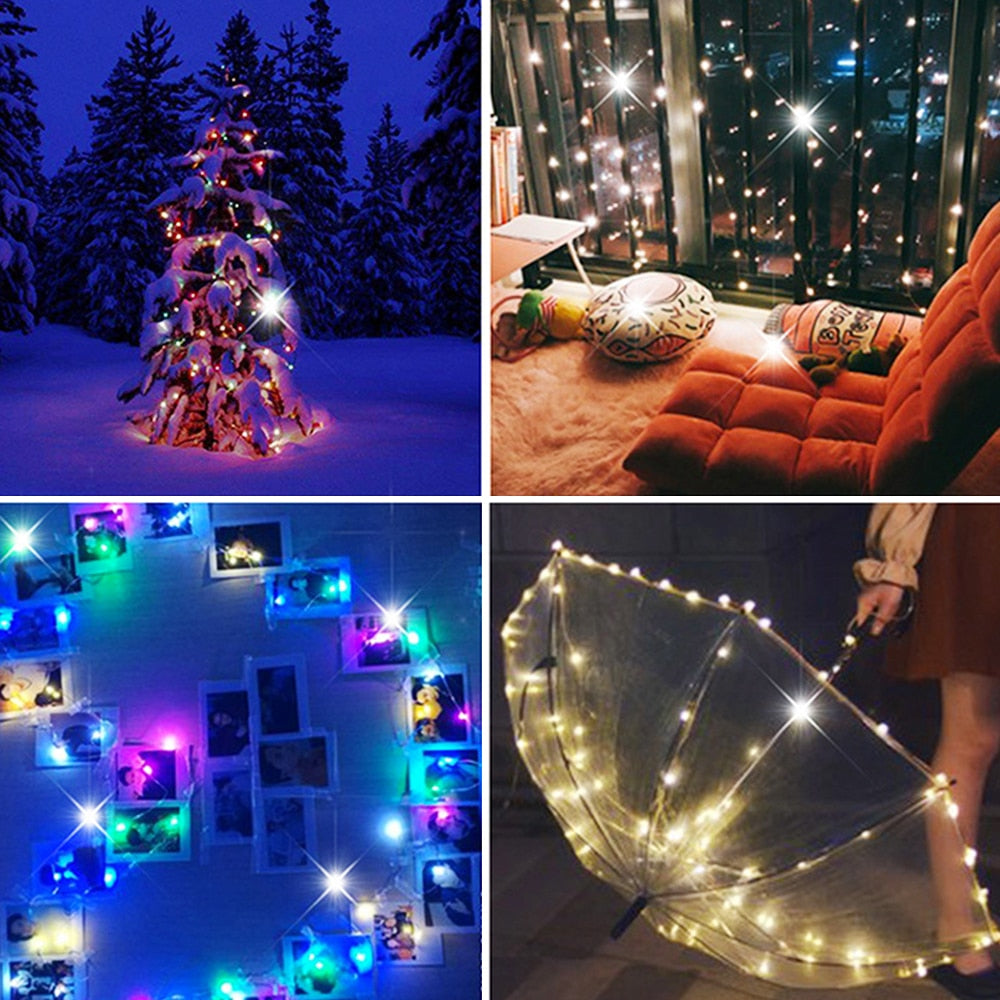 Led Fairy Lights Copper Wire String Lamp Garland