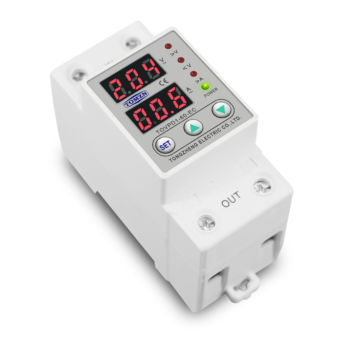 Din Rail Adjustable Over Voltage and Under Voltage
