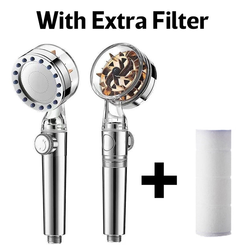 Pressurized Nozzle Turbo Shower Head One-Key