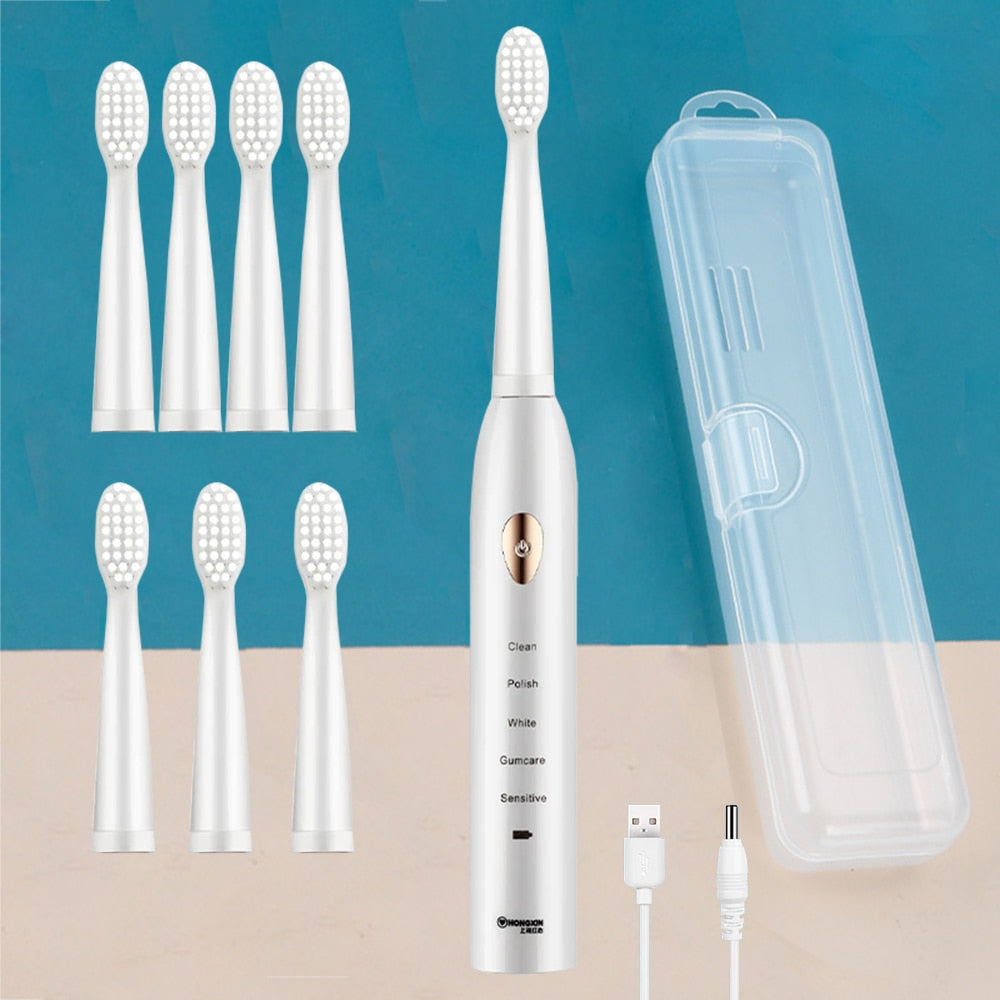 Ultrasonic Sonic Electric Toothbrush Rechargeable