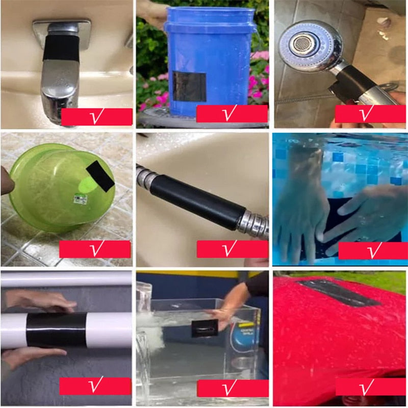 Super Strong Waterproof Tape Fiber Stop Leaks