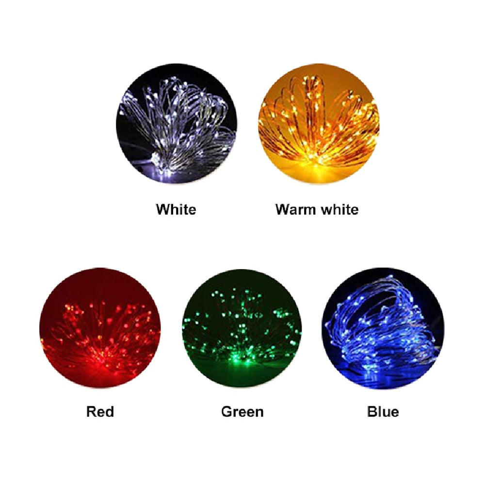 Led Fairy Lights Copper Wire String Lamp Garland