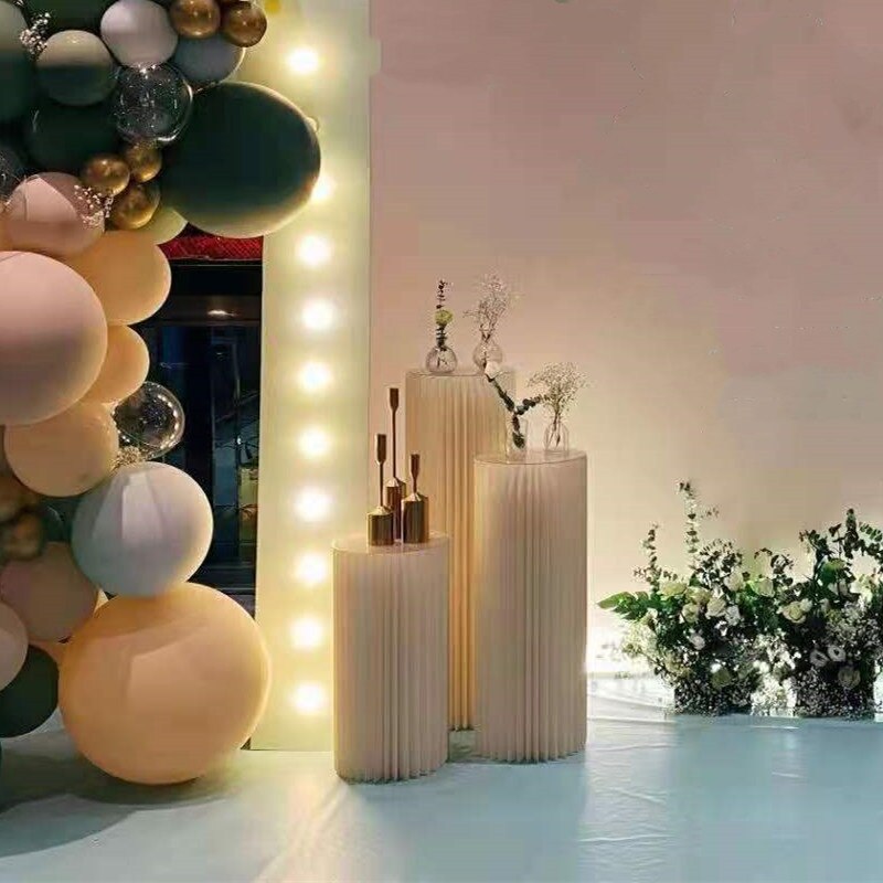 Origami Round Pillar Wedding Decoration