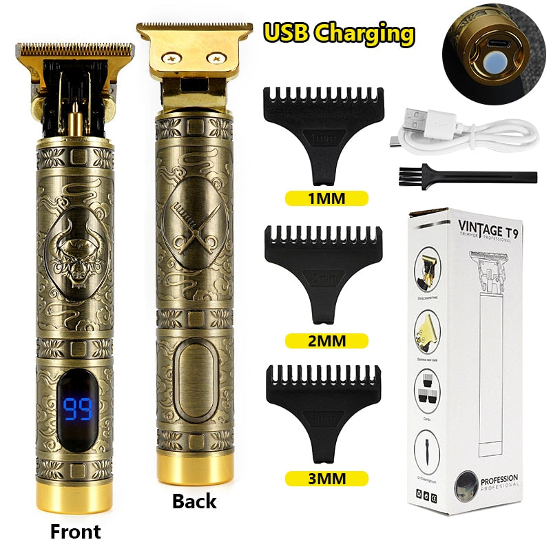 Electric Hair Clipper Man LCD 0mm Shaver
