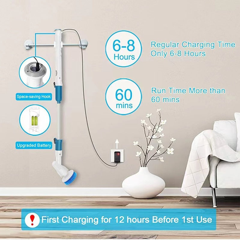 Adjustable Electric Cleaning Brush Cordless