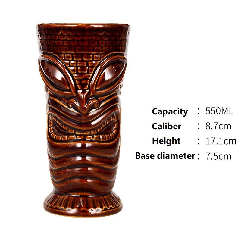 350ml-700ml Hawaii Tiki Mugs Cocktail Cup