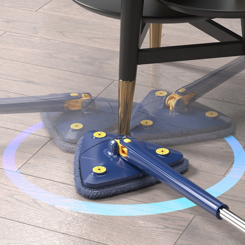 New Telescopic Triangular Mop 360° Rotatable