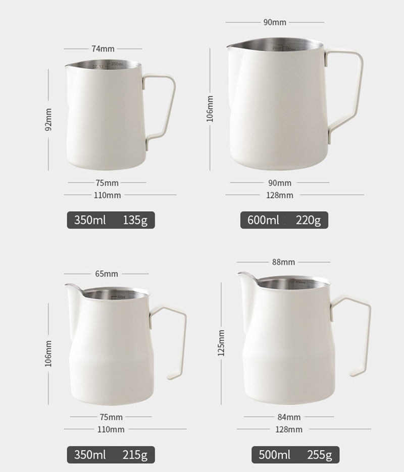 Stainless Steel with scale Coffee Pitcher