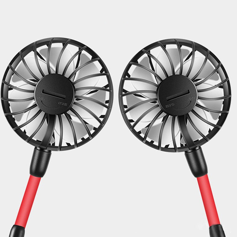 USB Rechargeable Dual Fan Mini Air Cooler