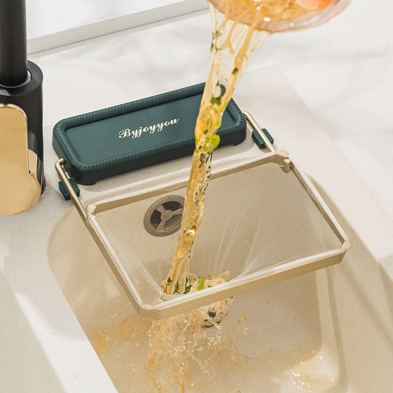Kitchen Sink Filter Rack Foldable Sink Strainer