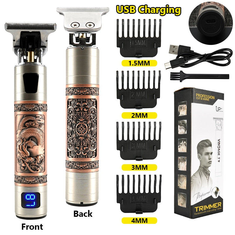 Electric Hair Clipper Man LCD 0mm Shaver