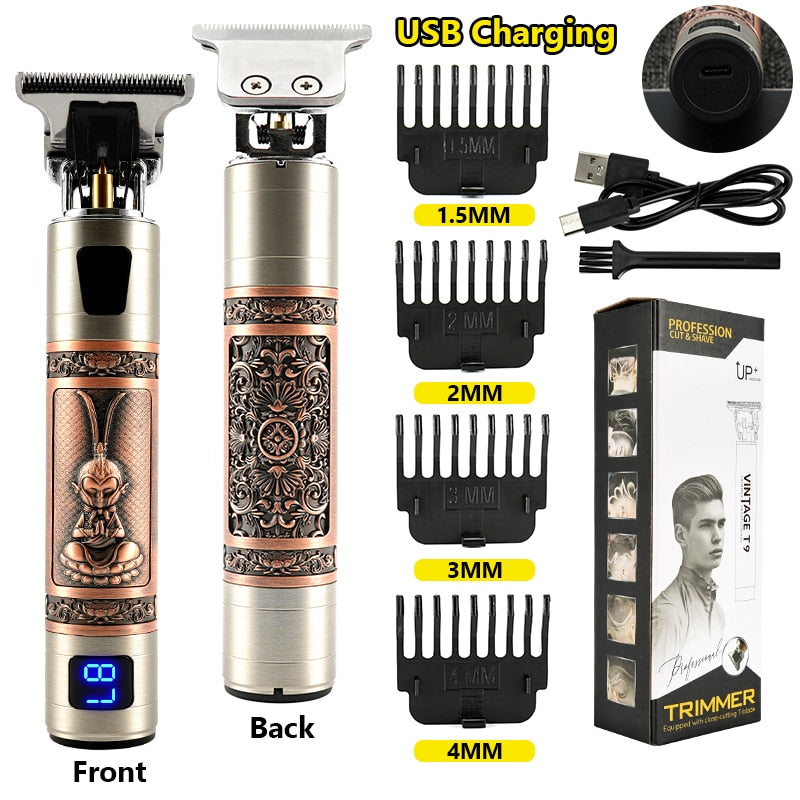 Electric Hair Clipper Man LCD 0mm Shaver
