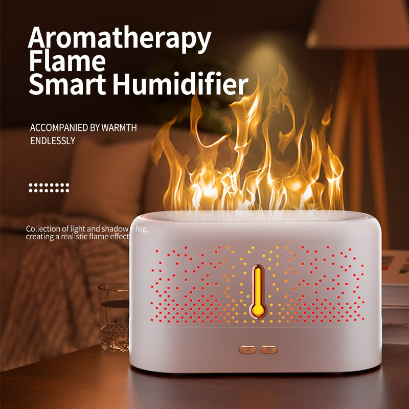 Flame Air Humidifier Essential Oil Diffuser