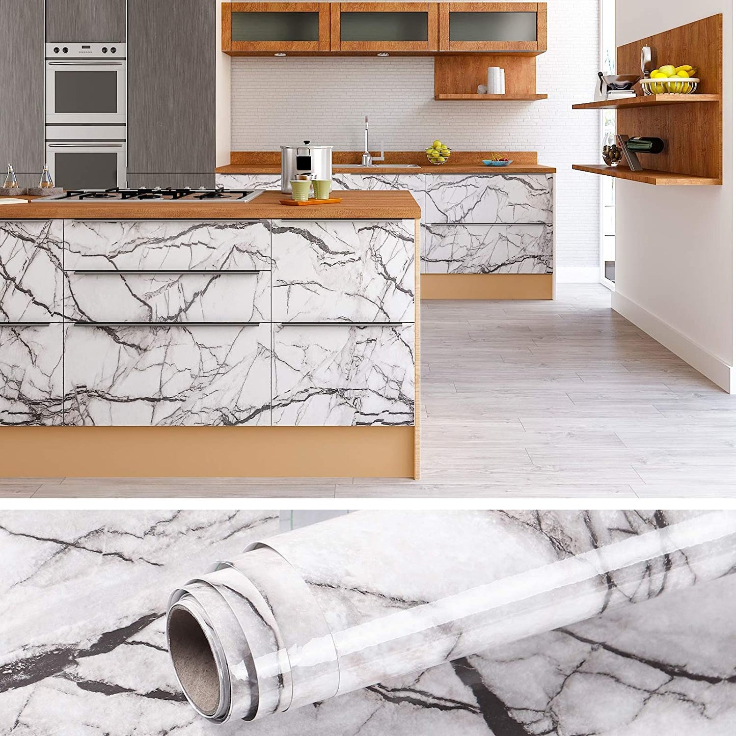 Waterproof Marble Self Adhesive Wallpaper Vinyl Film