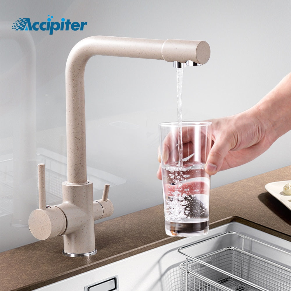 Brass Drinking Filtered Water Kitchen Faucet