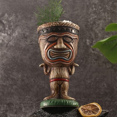 Bar Poker Tiki Mug Creative Hawaii Ceramic Mug
